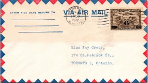 Canada 1932 - Airmail - Lethbridge, Alberta - J445