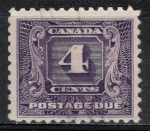 Canada - Postage Due (Second Issue) - 4 Cents - VG Condition # J8 Used