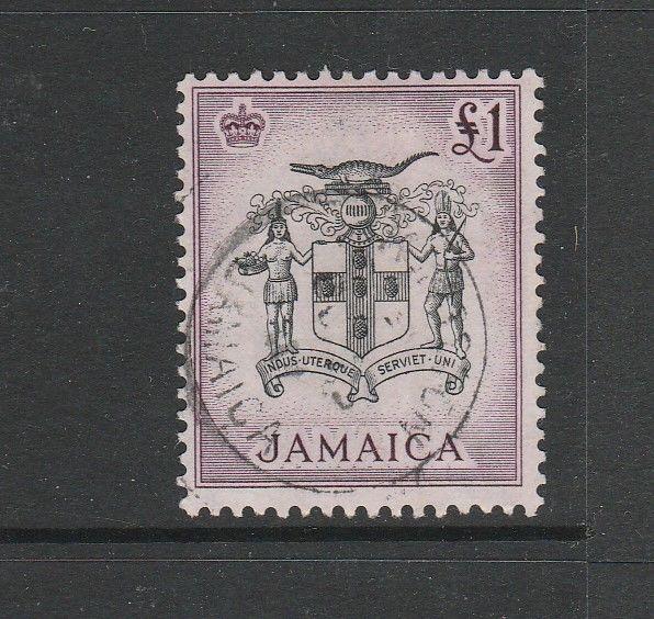 Jamaica 1956/8 £1 FU SG 174