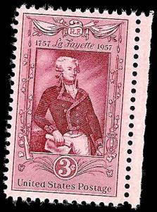 # 1097 MINT NEVER HINGED LAFAYETTE BICENTENARY