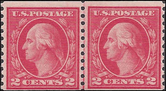 455 Mint,OG,NH... Line Pair... SCV $105.00