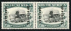 South Africa SGO28 5/- Black and Blue Green (18-19mm) Superb M/M