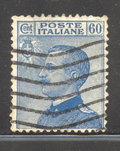 Italy Scott 108 UHR - 1923 60c Blue Victor Emmanuel III - SCV $80.00