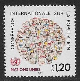 United Nations UN Geneva 1984 - Scott # 121 Mint NH Ships Free With Another Item