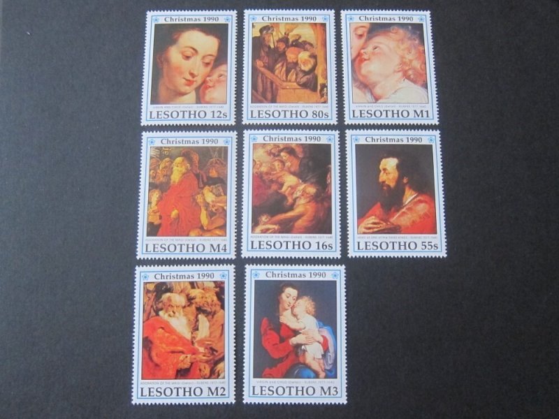 Lesotho 1990 Sc 796-803 Christmas Religion set MNH