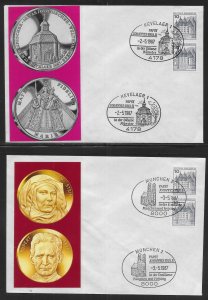 Pope John Paul II 1987 Visit to Germany 12 Covers