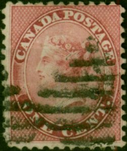 Canada 1859 1c Carmine-Rose SG30 Fine Used