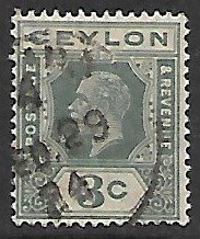Ceylon # 228 - King George V - used.....{BRN4}