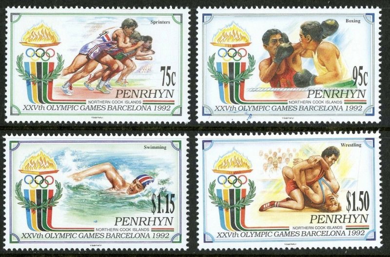 1992 Penrhyn Island 527-530 1992 Olympic Games in Barcelona 14,00 €
