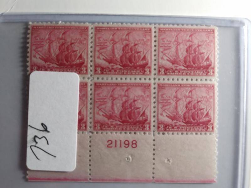 SCOTT # 736 MINT NEVER HINGED PLATE BLOCK OF 6 VERY NICE