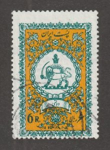 Persia, Middle East, stamp, scott#077, used, hinged, 6R, official