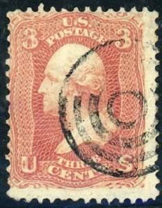 U.S. #64B Used Ave-Fine Crease 