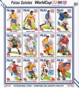 US 346-48 Trust Territories Palau NH VF World Cup Soccer M/S