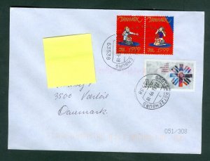 Germany. Denmark.1999. Cover.Bdr.1.10 Caritas 100 Year. + 2 Denmark X-Mas Seal.