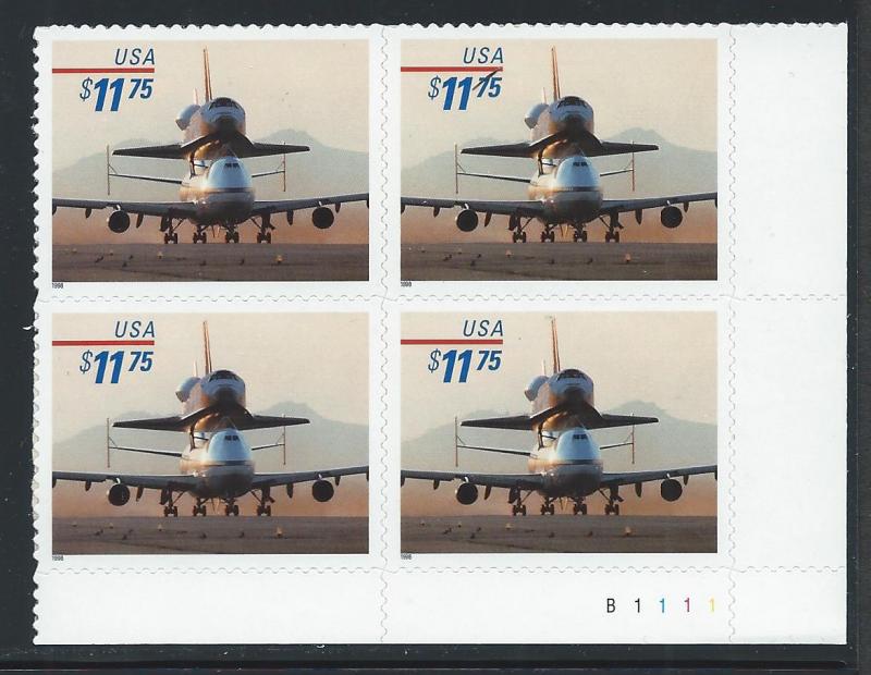 UNITED STATES SC# 3262 VF MNH 1998 Pl#B1111 LR B/4