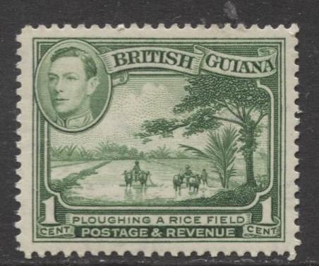 British Guiana - Scott 230 - KGVI- Definitive -1938 - MVLH - Single 1c Stamp