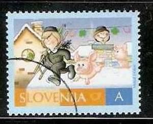 Slovenia 2007 Specimen New Year Greeting, Chimney Sweep, Pig 1v MNH  # 1286