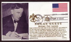 #3403 48 Star Flag - Edgar Guest -EDSEL MASONIC  CACHET