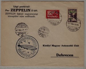 Hungary Zeppelin cover 28.3.31 / Debrecen