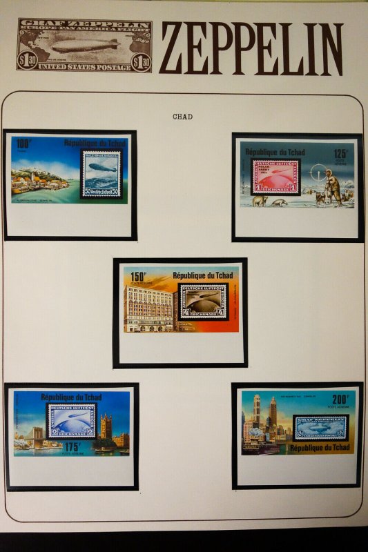 Worldwide All Mint Graf Zeppelin Stamp Collection
