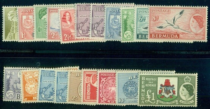 BERMUDA #143-62, Complete set, og, NH, VF, Scott $110.05