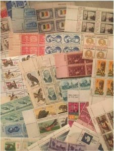 U.S. MINT COLLECTION 400+ VINTAGE STAMPS INCLUDES PLATE BLOCKS / SINGLES & MORE!