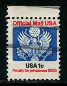 O127 US 1c Official stamp, used