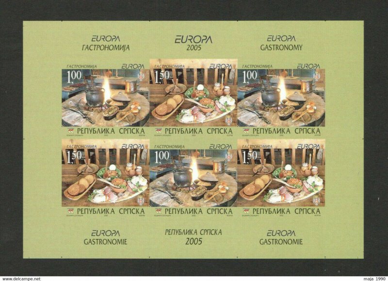 BOSNIA SERBIA-MNH IMPERFORATED BOOKLET-EUROPA CEPT-VERY RARE-NO CARD-2005