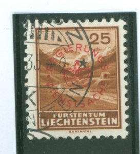 Liechtenstein #O15 Used Single