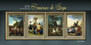 Guinea 2021 MNH Art Stamps Francisco de Goya Paintings 4v M/S