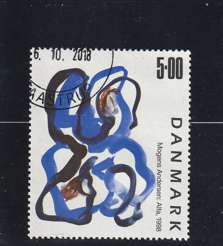 Denmark  Scott#  1103  Used  (1998 Painting)