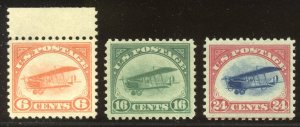 U.S. #C1-3 Mint VF NH Set - 1918 Airmails