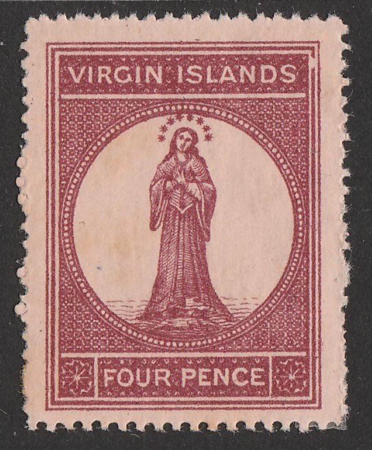 BRITISH VIRGIN ISLANDS 1867 St Ursula 4d .