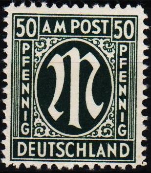 Germany.1945 50pf S.G.A32 Unmounted Mint