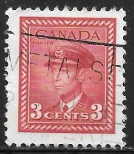 Canada 251: 3c George VI, used, F-VF