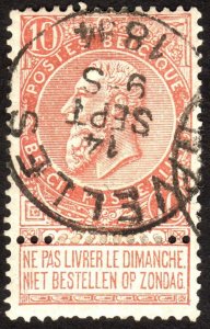 1893, Belgium 10c, Used, Sc 65