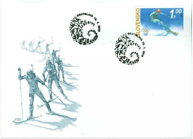 SLOVAKIA / 2018, (FDC) The XXIII Winter Olympic Games in PyeongChang, MNH 