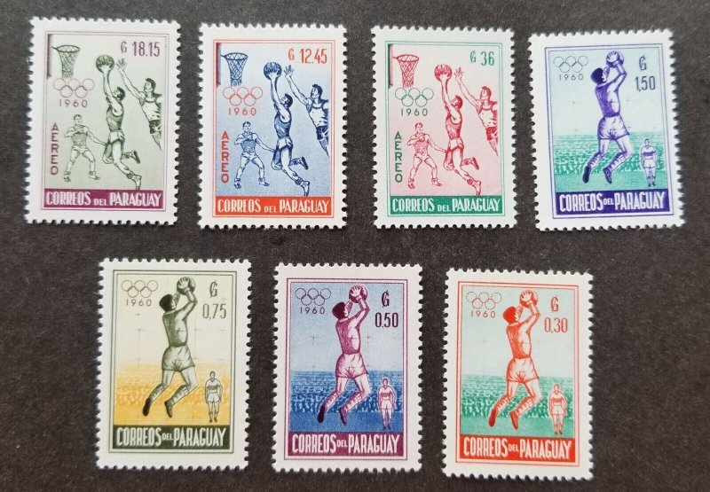 *FREE SHIP Paraguay Summer Olympic Games Rome 1960 Basketball Sport (stamp) MNH