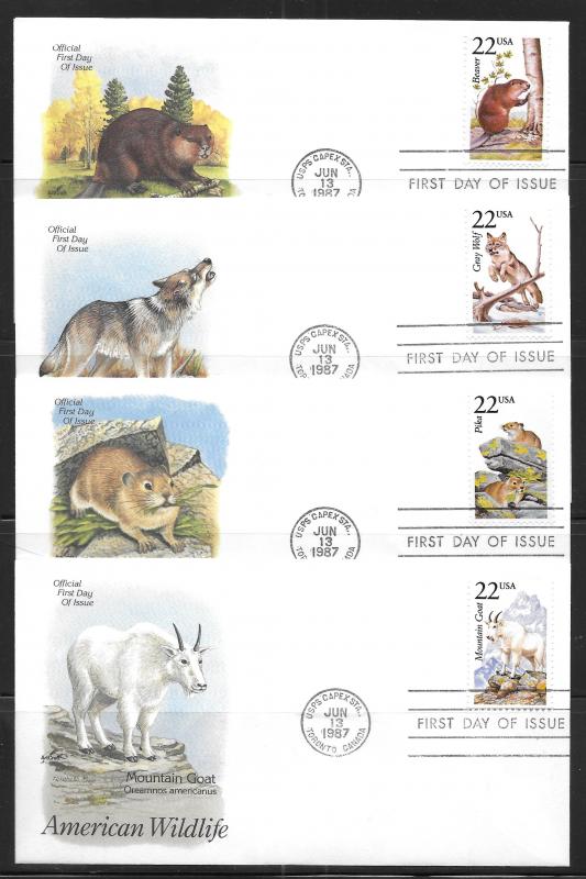 United States, 2286-2335, Wildlife Artcraft First Day Cover FDC