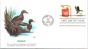 United States, First Day Cover, Canada, Worldwide First Day Cover, Birds