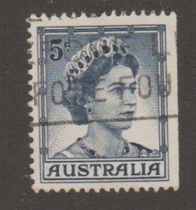 Australia 319a Queen Elizabeth (5 small bars in the numeral 5)