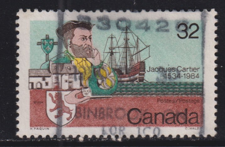 Canada 1011 Jacques Cartier and Ship 32¢ 1984