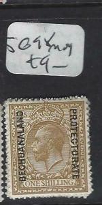 BECHUANALAND  (PP1904B)  KGV ON GB 1/-    SG  98   MOG 