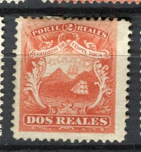 COSTA RICA; 1860s early classic issue Mint hinged Shade of 2r. value