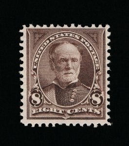 GENUINE SCOTT #272 VF-XF MINT OG H 1895 VIOLET BROWN 8¢ PERF-12 DL-WMK #16236