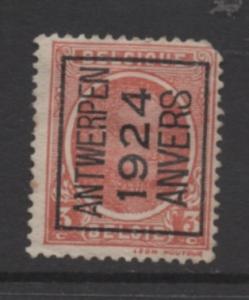 Belgium Scott#  146  used   single  Precanceled