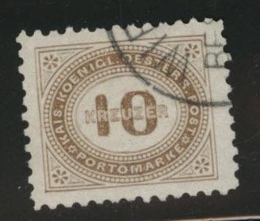 Austria Scott J7 Used from 1894-95 postage due set perf 10