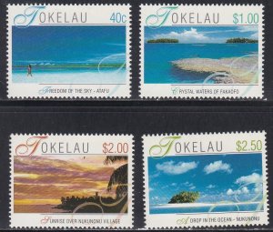 Tokelau # 298-301, Island Scenery, NH, 1/2 Cat