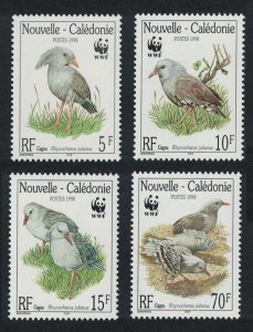 New Caledonia WWF Birds Kagu 4v 1998 MNH SC#798-801 SG#1150-1153 MI#1144-1147