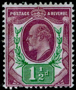 SG287 SPEC M10(-), 1½d dull purple & green (F), LH MINT. UNLISTED. HENDON CERT